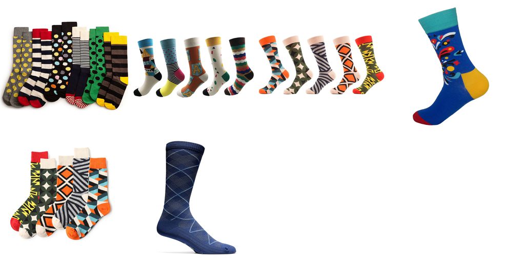 colorful men's socks
